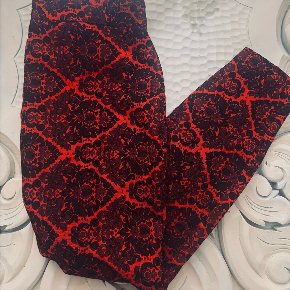 New York & Company Red and Black Pants